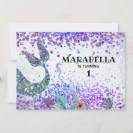 *~* 人魚の尾の虹の誕生日パーティー 招待状