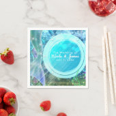 人魚の尾の魔法の海の誕生日パーティー スタンダードカクテルナプキン (インサイチュ)