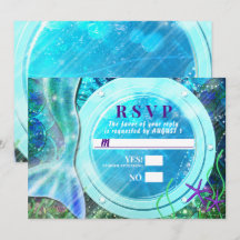 人魚の尾の魔法 海の下のスイート16 招待状の返信