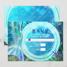 人魚の尾の魔法 海の下のスイート16 招待状の返信 招待状