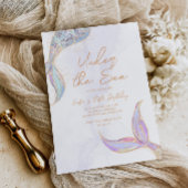 人魚の尾びれ 海の中 招待状