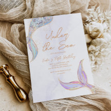 人魚の尾びれ 海の中