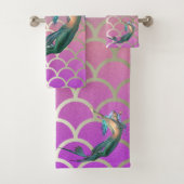 人魚の尾グラデーションの人魚はかりで測 バスタオルセット (インサイチュ)