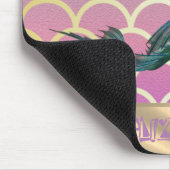 人魚の尾グラデーションの人魚はかりで測 マウスパッド (コーナー)