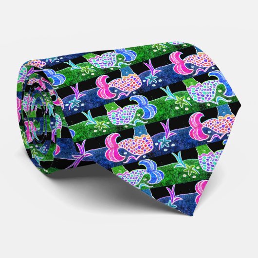 人魚の尾タイ ネクタイ (ロール)