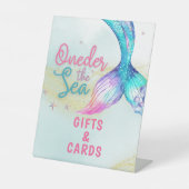 人魚の尾 海の下 1歳の誕生日プレゼント 台座サイン (正面)