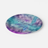 人魚の尾 海の中の誕生日パーティープレート ペーパープレート (アングル)