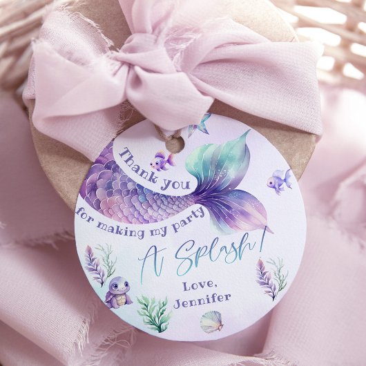 人魚の尾 紫 誕生日 ありがとう フェイバータグ