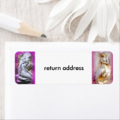 人魚の座る差出人住所ラベル ラベル (インサイチュ)