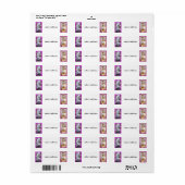 人魚の座る差出人住所ラベル ラベル (フルシート)