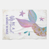 人魚の引用文感動的だ キッチンタオル (横)