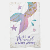 人魚の引用文感動的だ キッチンタオル (縦)