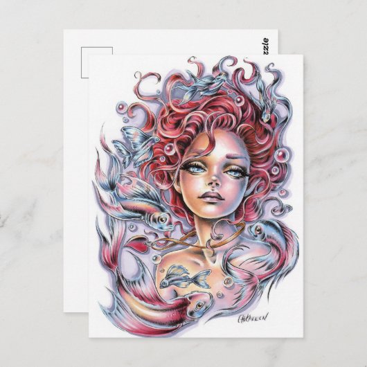 人魚の心 ポストカード (正面/裏面)