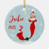 人魚の恋人ホリデー　クリスマス・バブルズ セラミックオーナメント (正面)