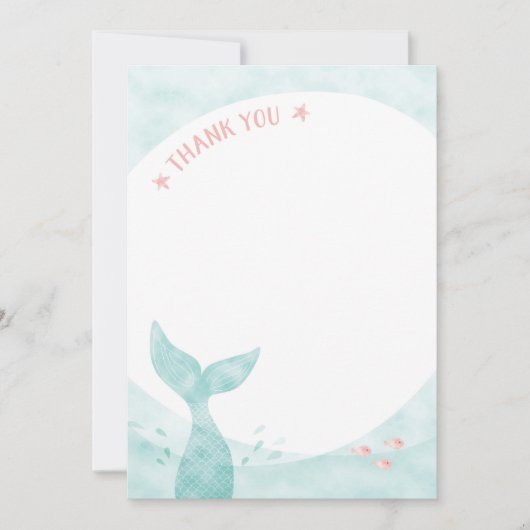 人魚の感謝カード 招待状 (正面)