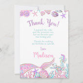 人魚の感謝カード 招待状 (正面)