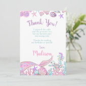 人魚の感謝カード 招待状 (スタンド正面)