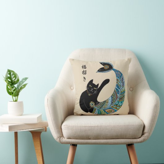人魚の手招き猫 クッション (椅子)