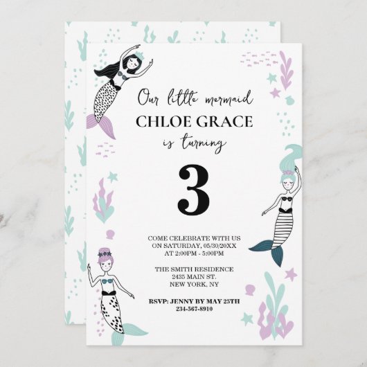 人魚の招待状 招待状 (正面/裏面)