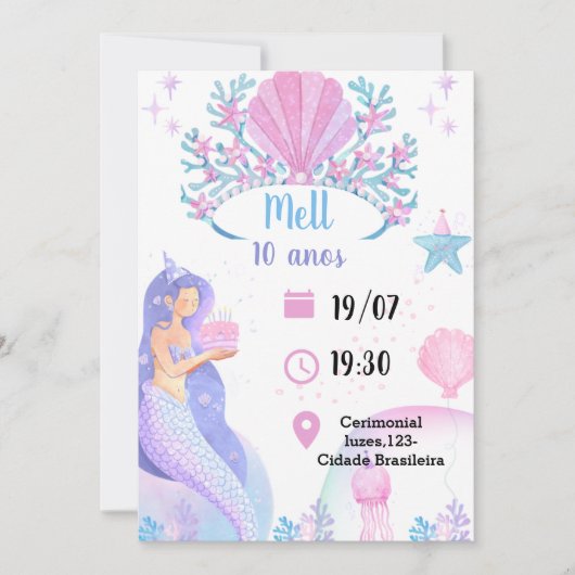 人魚の招待状 招待状 (正面)