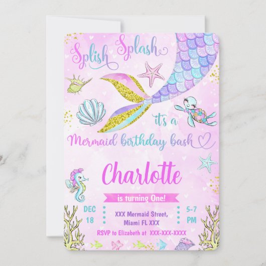 人魚の招待状 招待状 (正面)