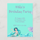 人魚の招待状, 誕生日の招待状 ポストカード (正面)