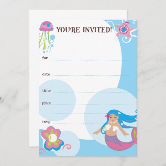 人魚の招待 招待状 (正面/裏面)