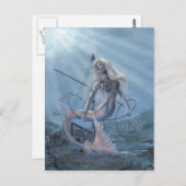 人魚の探検家の郵便はがき ポストカード (正面/裏面)