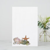 人魚の文房具が付いている静物画 便箋 (スタンド正面)