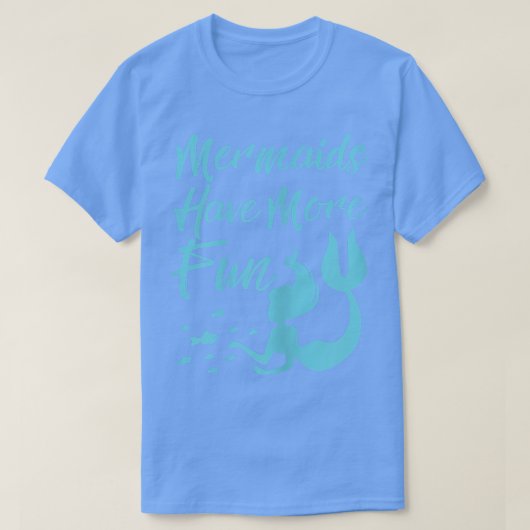 人魚の方がおもしろい Tシャツ (デザイン正面)