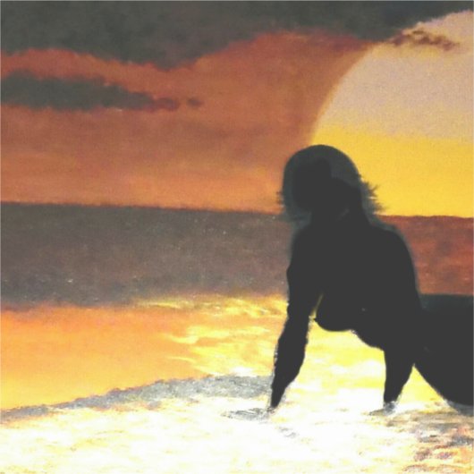 人魚の日没#1 シール (正面)