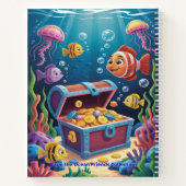 人魚の日記 - かわいい子供の学習ノートブック ノートブック (裏面)