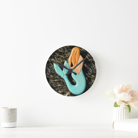 人魚の時計 ラウンド壁時計 (ホーム)