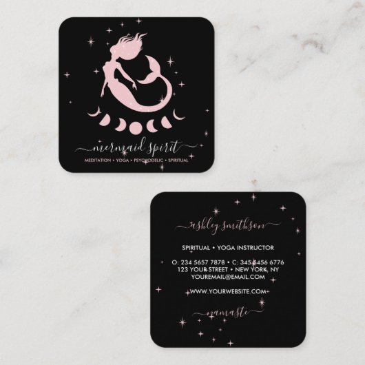 人魚の月の星 スクエア名刺 (正面/裏面)