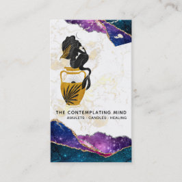 *～*人魚の月の神秘的な銀河系Agate名刺 名刺