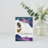 *～*人魚の月の神秘的なAgate銀河系名刺 名刺 (スタンド正面)