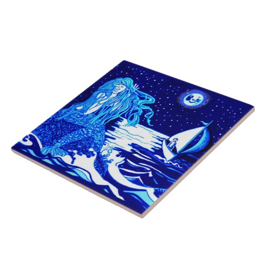 人魚の月水夫 タイル (側面)