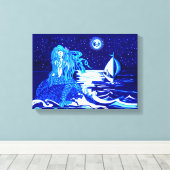 人魚の月 キャンバスプリント (インサイチュ (ウッドフロア))