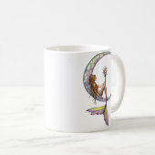 人魚の月 ファンタジーアート コーヒーマグカップ (正面右)