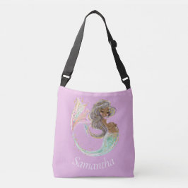 人魚の未来ママ赤ちゃんシャワー。海の下。クロー クロスボディバッグ