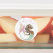 人魚の未来ママ赤ちゃんシャワー。海の下。 ラベル (貼付)