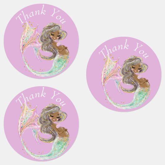 人魚の未来ママ赤ちゃんシャワー。海の下。 ラベル (グループ)