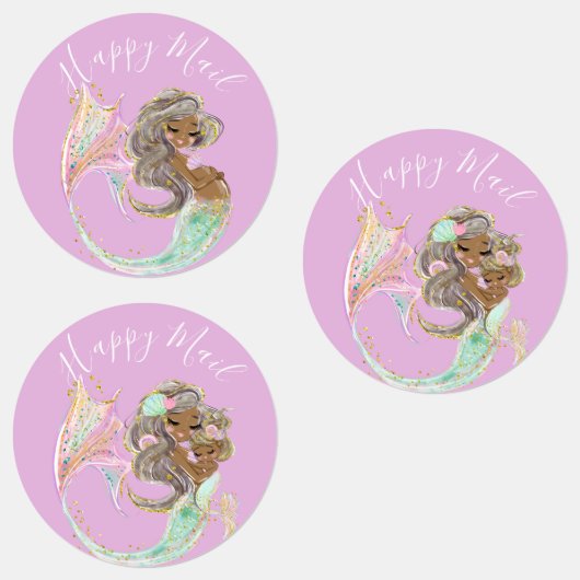 人魚の未来ママ赤ちゃんシャワー。海の下。ラボ ラベル (グループ)