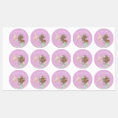 人魚の未来ママ赤ちゃんシャワー。海の下。ラボ ラベル (シート)