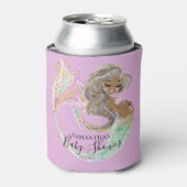 人魚の未来ママ赤ちゃんシャワー。海の下。 缶クーラー (缶正面)