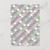 人魚の本を持ってきて 海の中の赤ちゃんの女の子カード エンクロージャーカード (裏面)