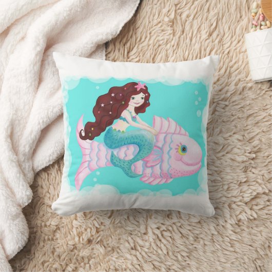 人魚の枕 クッション (ブランケット)