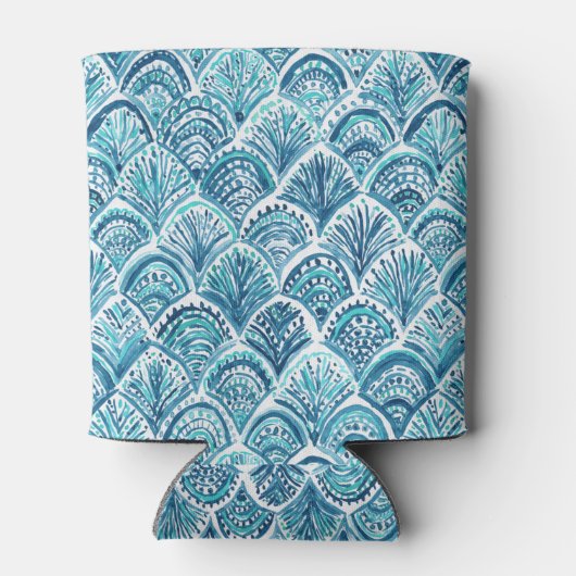 人魚の柄航海ののようはかりで測に 缶クーラー (裏面)