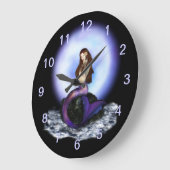 人魚の柱時計1を信じて下さい ラージ壁時計 (傾斜)