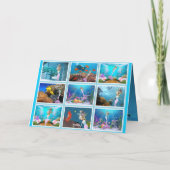 人魚の格好をした有名な人形 カード (裏面)